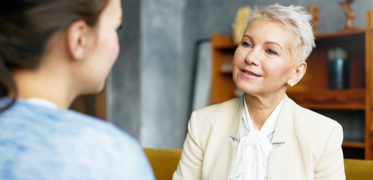 benefits consultant with client