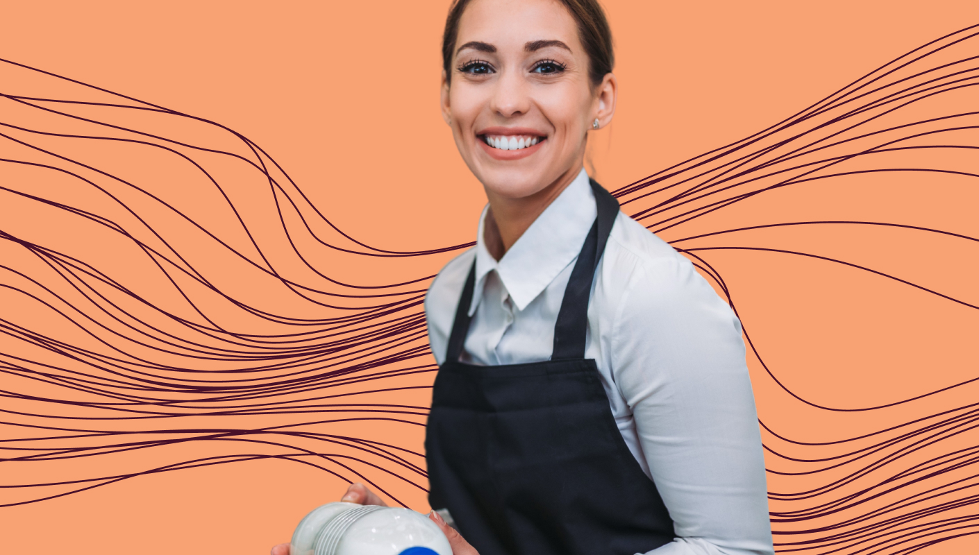 Happy and healthy employee