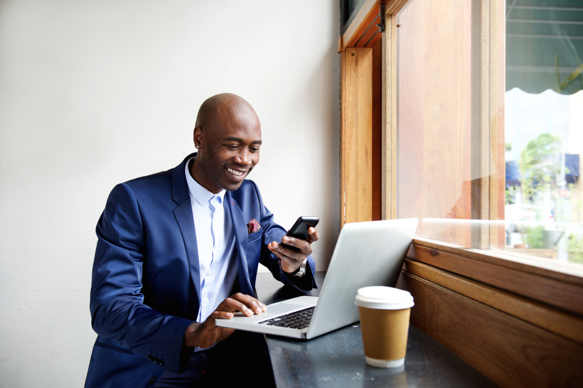 man having telehealth visit