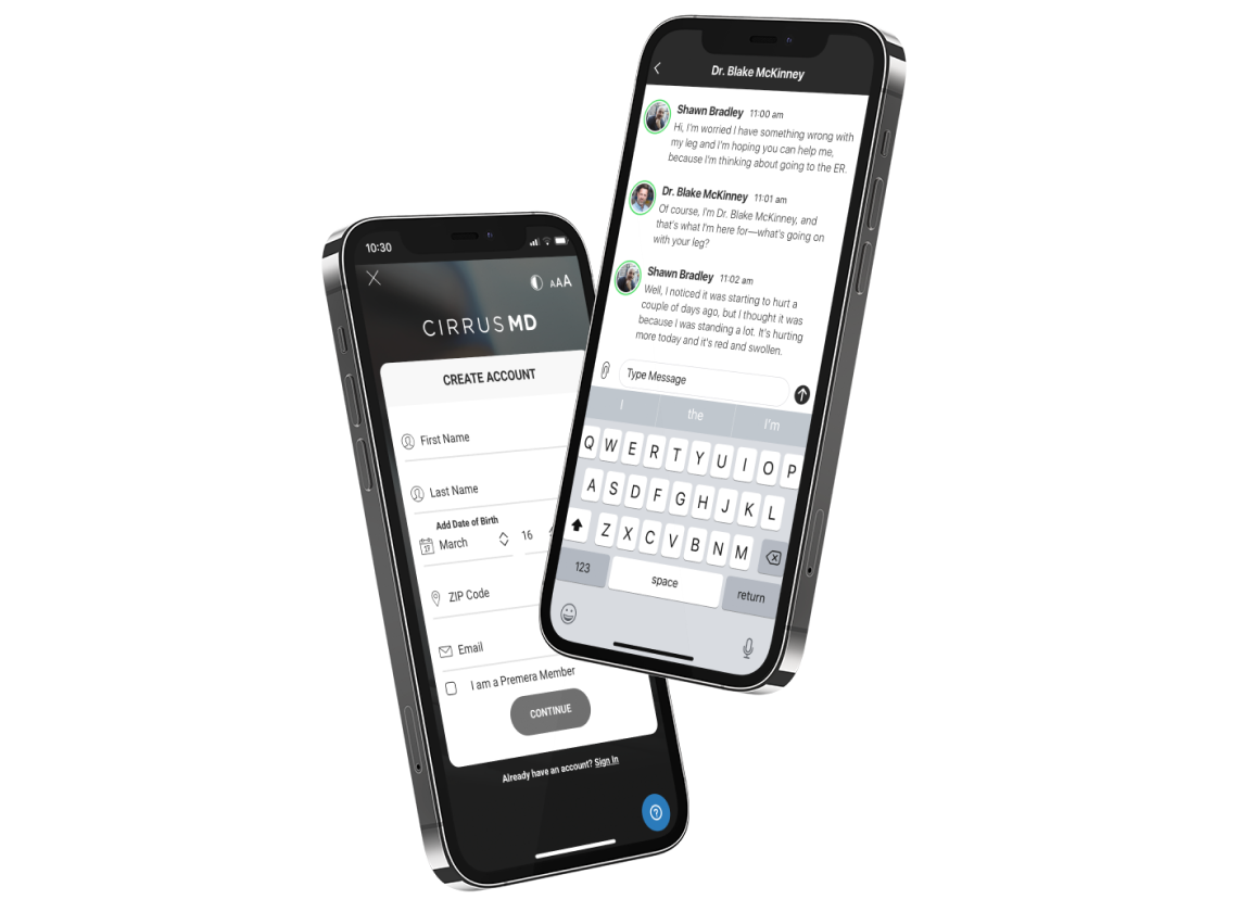 telehealth on phone example